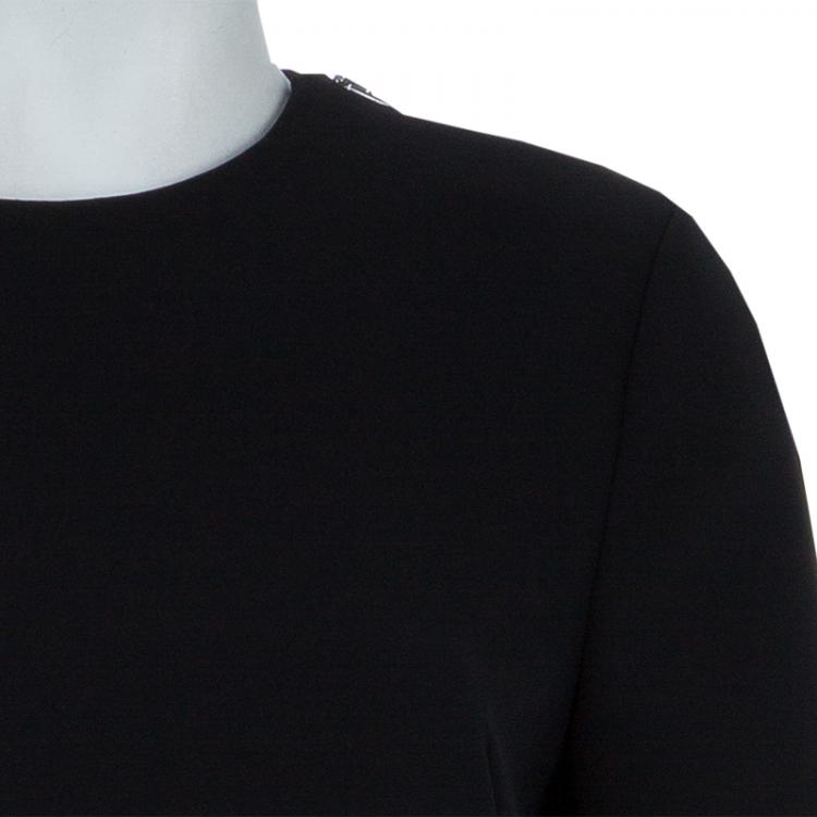 Pre Owned McQ By Alexander McQueen Black Zip Detail Dress S