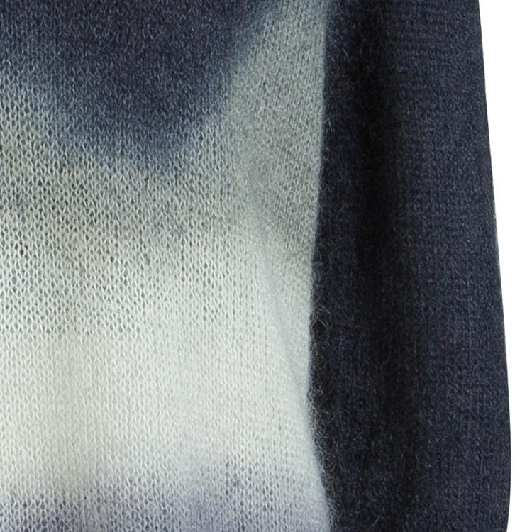 Pre Owned McQ by Alexander McQueen Grey Ombre Turtleneck Sweater S
