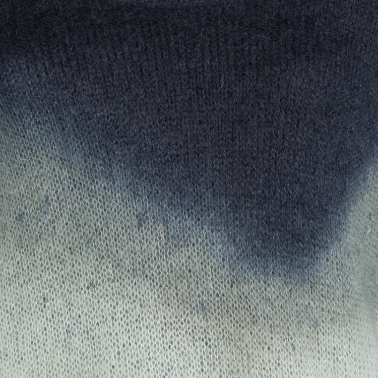 Pre Owned McQ by Alexander McQueen Grey Ombre Turtleneck Sweater S