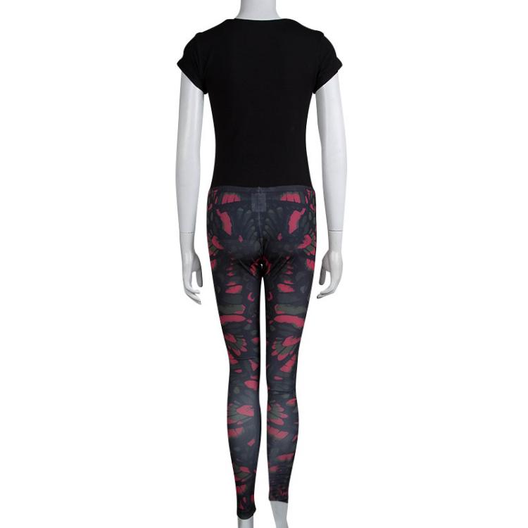 Pre Owned McQ by Alexander McQueen Green Printed Leggings S