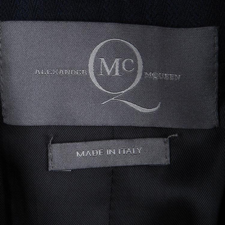 Pre Owned McQ By Alexander McQueen Navy Blue Blazer S