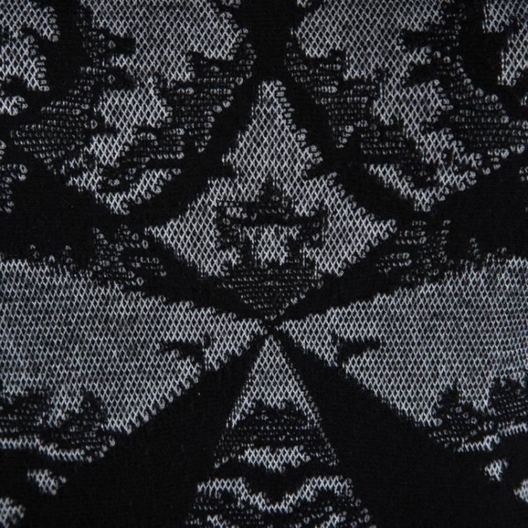 Pre Owned McQ By Alexander McQueen Black Knit Cut Out Shoulder Detail Dress XL