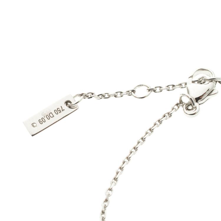 Pre Owned Messika Joy Diamond 18k White Gold Bracelet XS