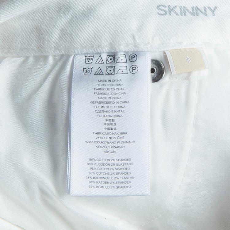 Pre Owned Michael Kors White Denim Skinny Fit Jeans M