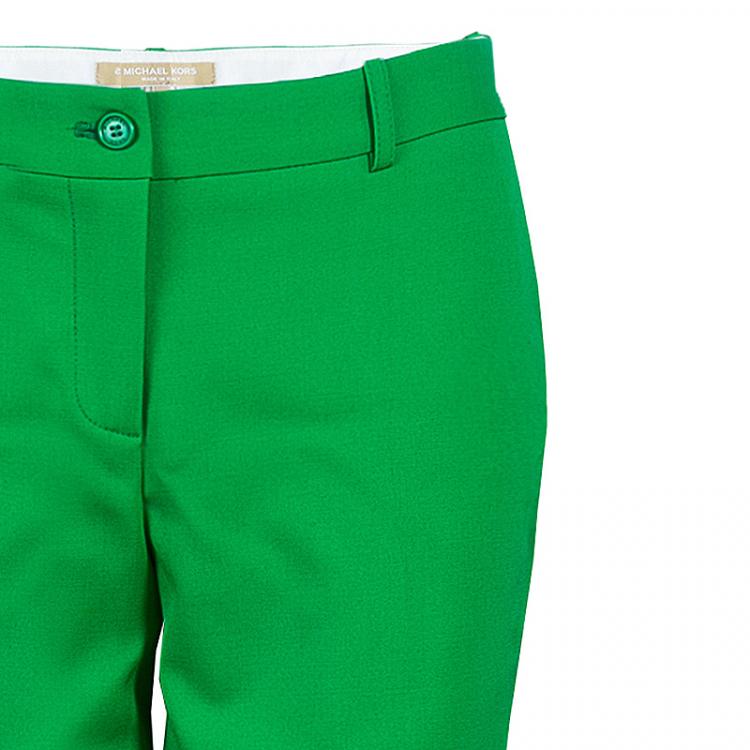 Pre Owned Michael Kors Green Tailored Trousers L