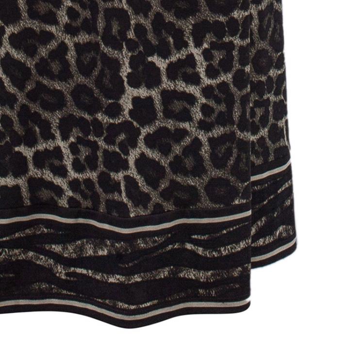 مملوكة مسبقًا Michael Kors Leopard Print Jersey Maxi Dress