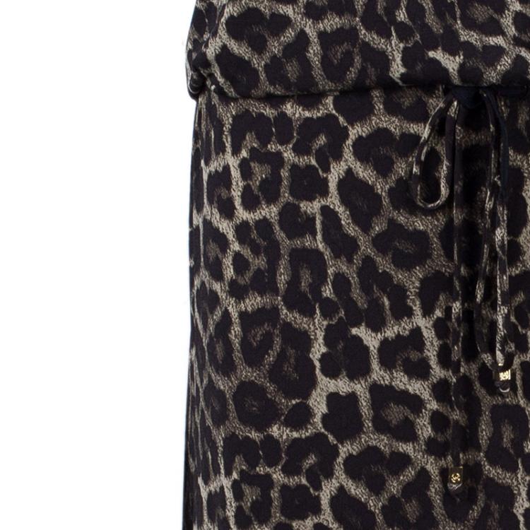 مملوكة مسبقًا Michael Kors Leopard Print Jersey Maxi Dress