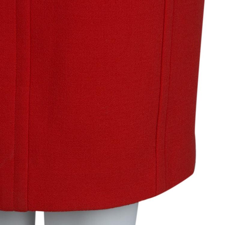Pre Owned Michael Kors Red Knit Sleeveless Dress L