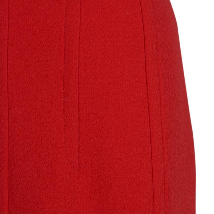 Pre Owned Michael Kors Red Knit Sleeveless Dress L