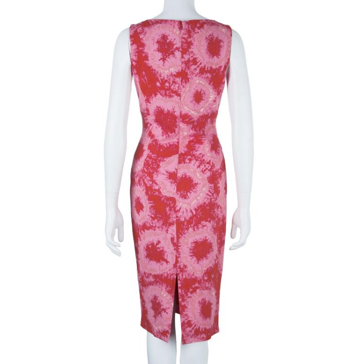 Pre Owned Michael Kors Pink Tie-dye Dress M