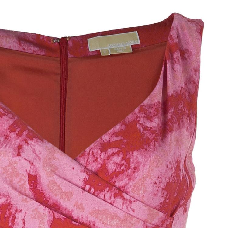 Pre Owned Michael Kors Pink Tie-dye Dress M