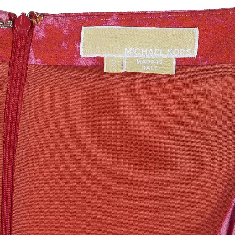 Pre Owned Michael Kors Pink Tie-dye Dress M