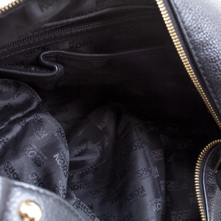 مملوكة مسبقًا Michael Kors Black Leather Fulton Hobo