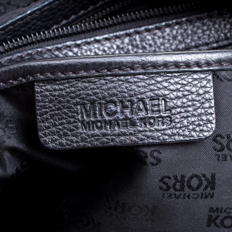 مملوكة مسبقًا Michael Kors Black Leather Fulton Hobo