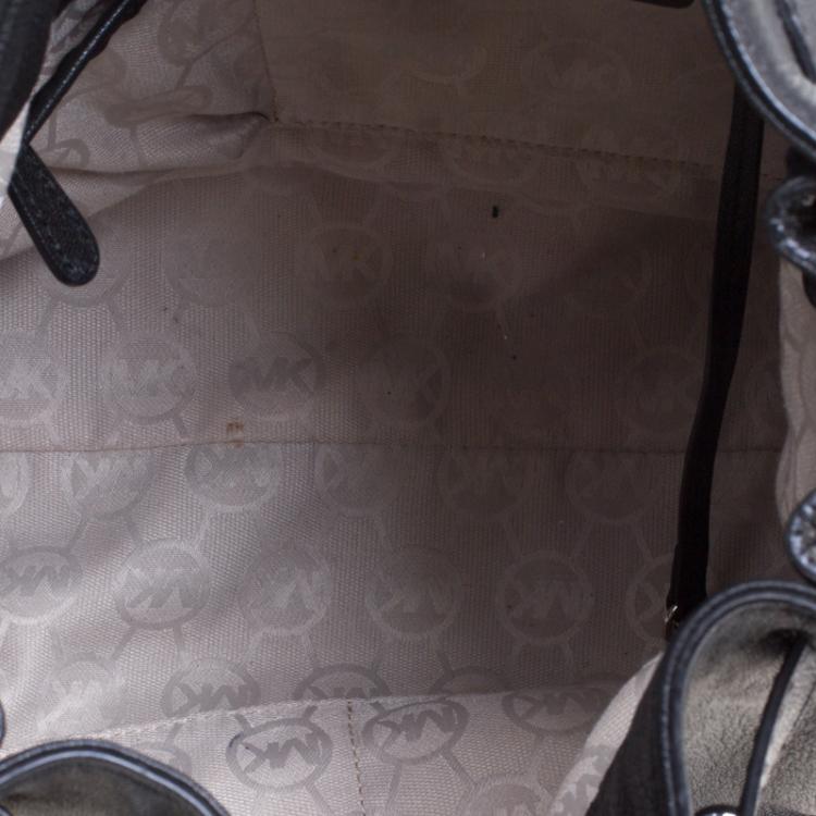 Pre Owned Michael Kors Black Leather Hamilton Satchel