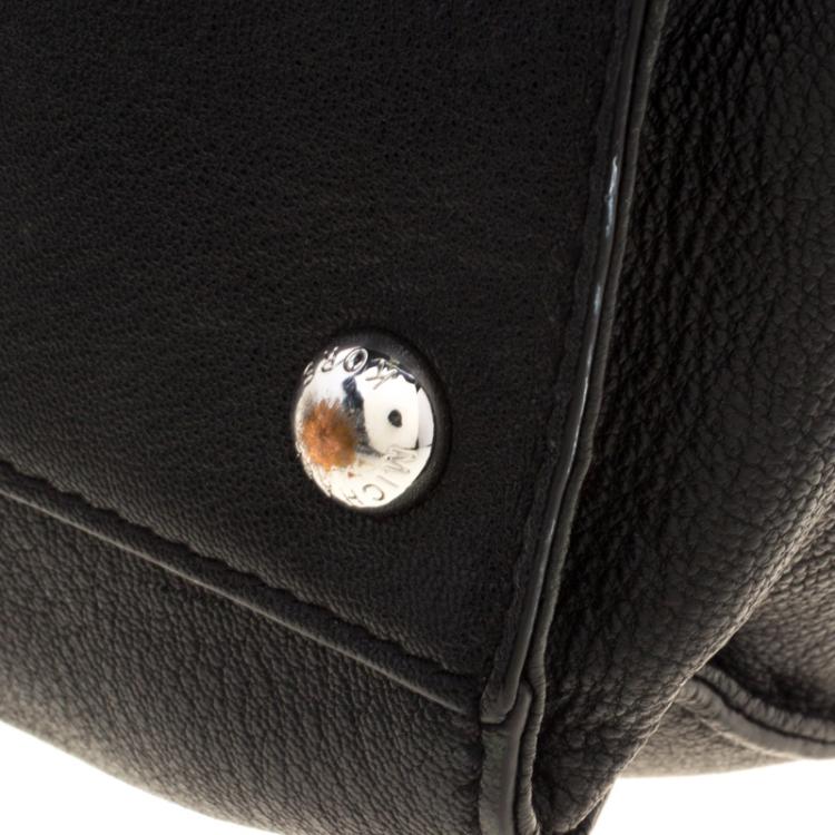 Pre Owned Michael Kors Black Leather Hamilton Satchel