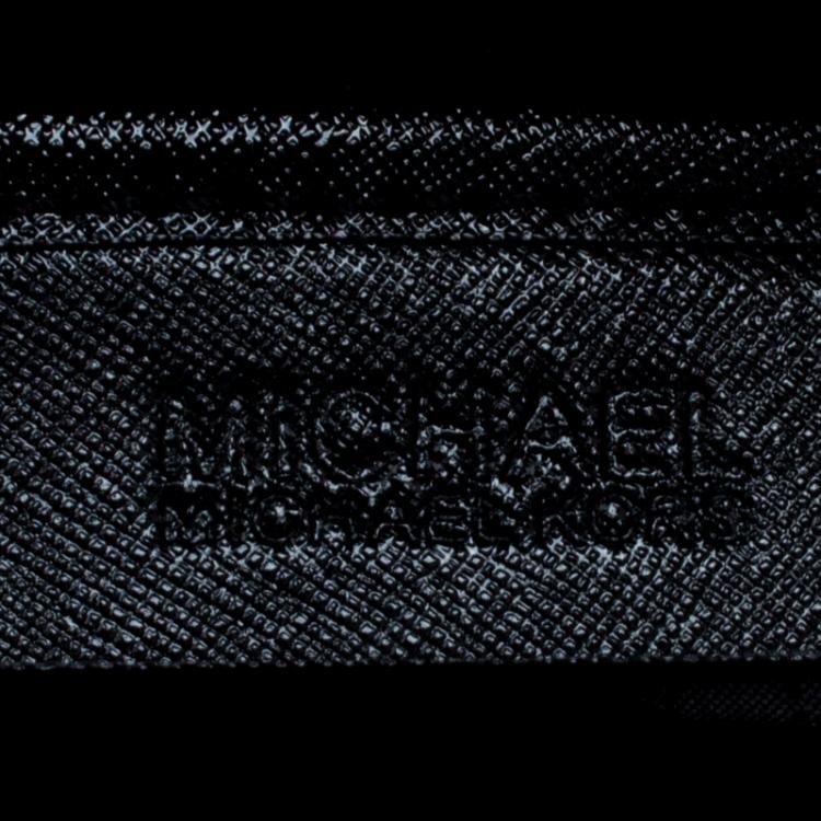 Pre Owned Michael Kors Black Saffiano Leather Large Reese Satchel