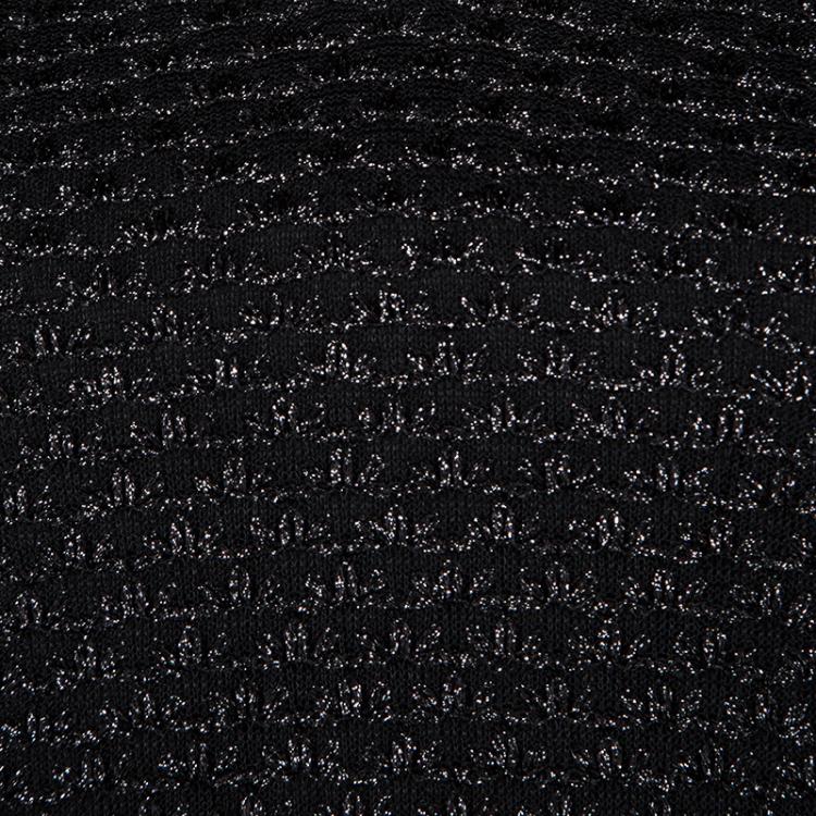 Pre Owned Missoni Textured Lurex Knit Scoop Back Detail Sleeveless Maxi Dress S