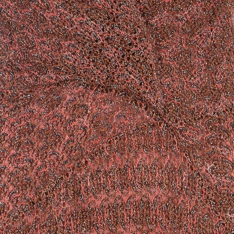 Pre Owned Missoni Mahogany Metallic Knit Gown S