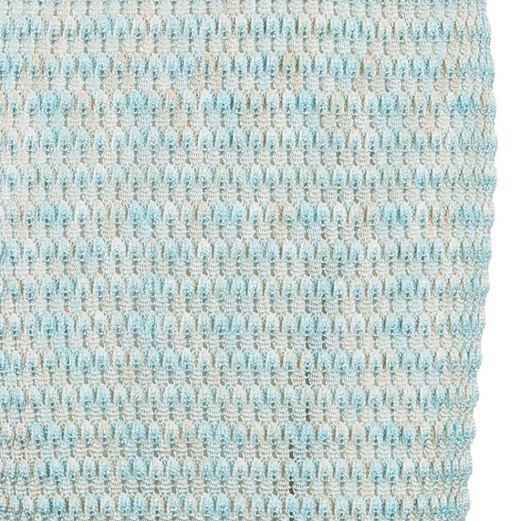 Pre Owned Missoni Aqua Embellished Maxi Dress S
