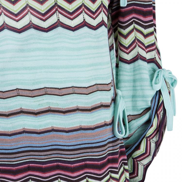Pre Owned Missoni Wrap Printed Top M
