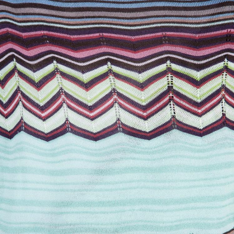 Pre Owned Missoni Wrap Printed Top M