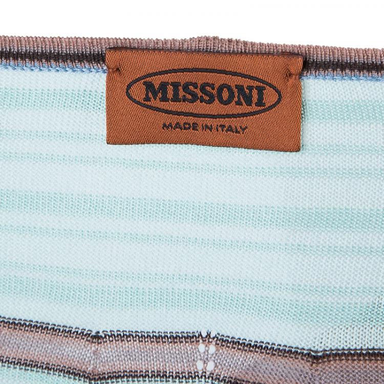 Pre Owned Missoni Wrap Printed Top M