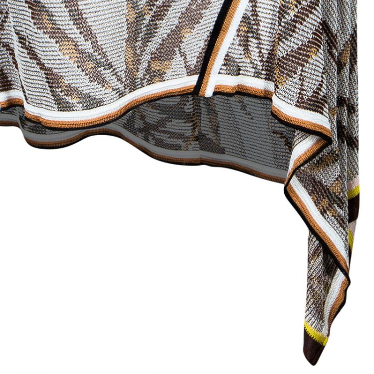 مملوكة مسبقًا Missoni Brown One Shoulder Dress M
