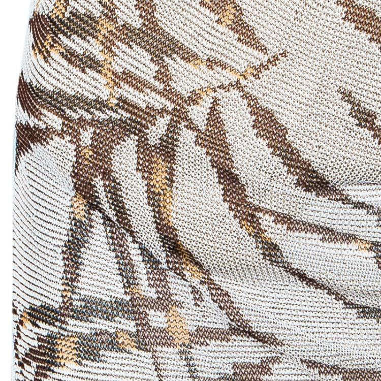 مملوكة مسبقًا Missoni Brown One Shoulder Dress M