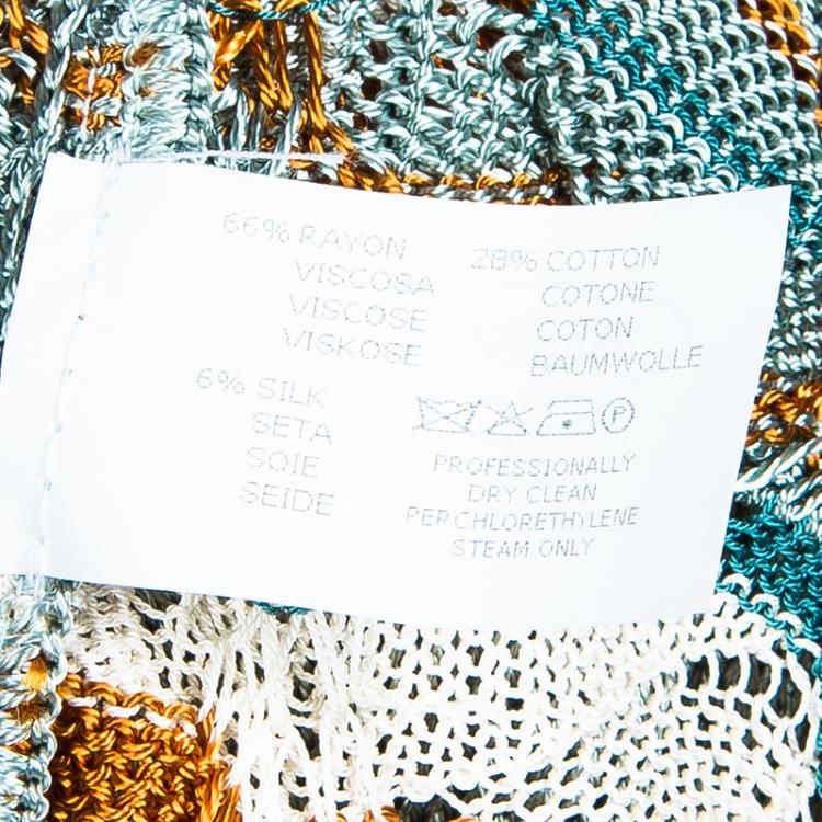 Pre Owned Missoni Multicolor One Shoulder Dress M