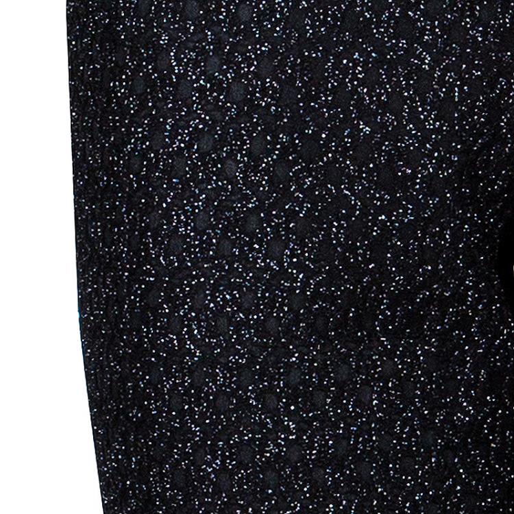 Pre Owned Missoni Black Metallic Detail Trousers M