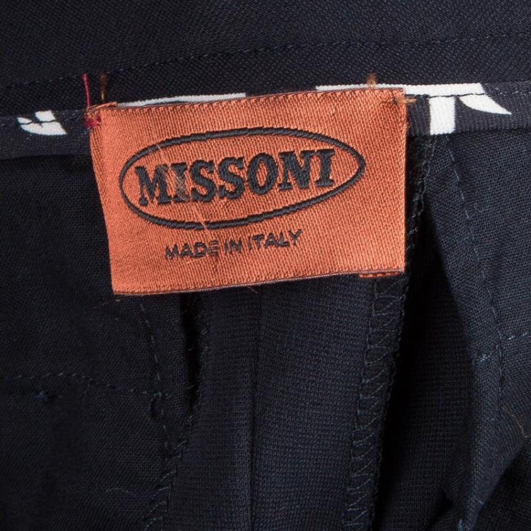 Pre Owned Missoni Black Tailored Trousers S