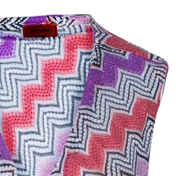 مملوكة مسبقًا Missoni Mare Knit Multiprint Beach Cover Dress L