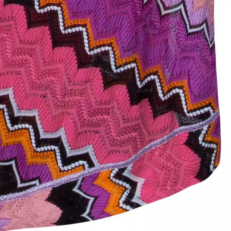 مملوكة مسبقًا Missoni Mare Knit Multiprint Beach Cover Dress L