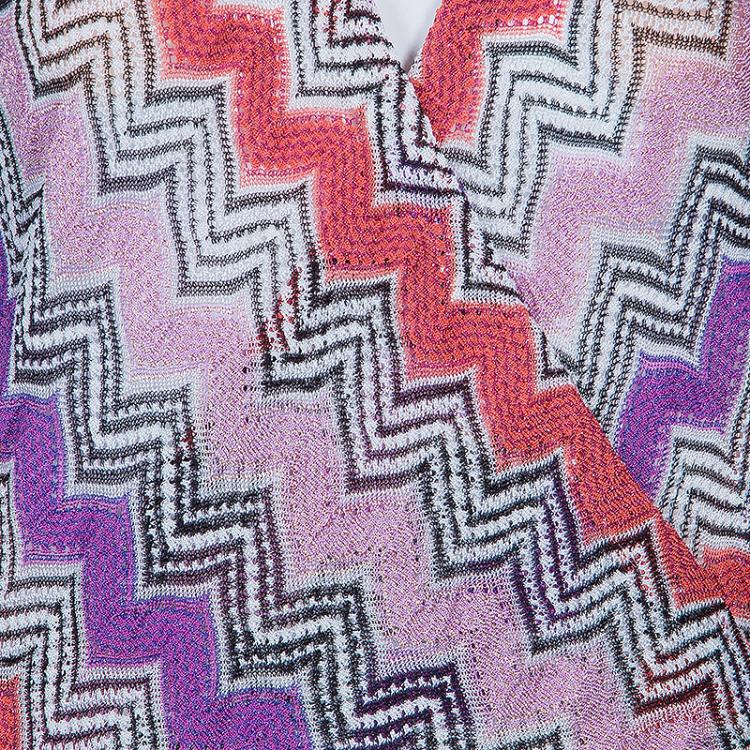 مملوكة مسبقًا Missoni Mare Knit Multiprint Beach Cover Dress L