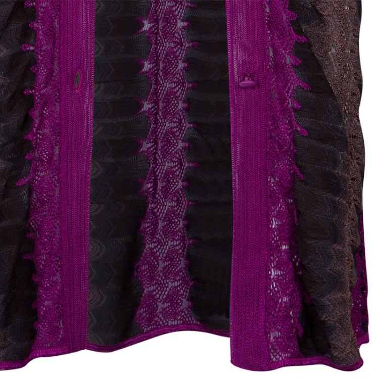 Pre Owned Missoni Multicolor Long Cardigan S