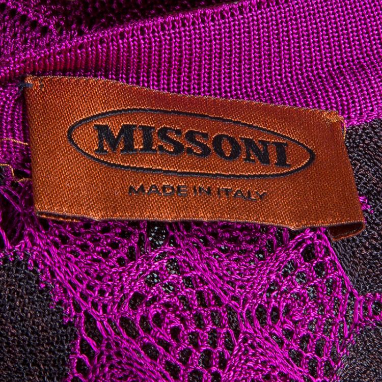 Pre Owned Missoni Multicolor Long Cardigan S