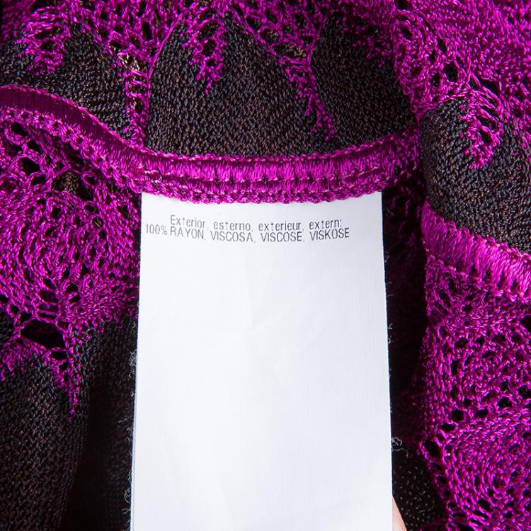 Pre Owned Missoni Multicolor Long Cardigan S