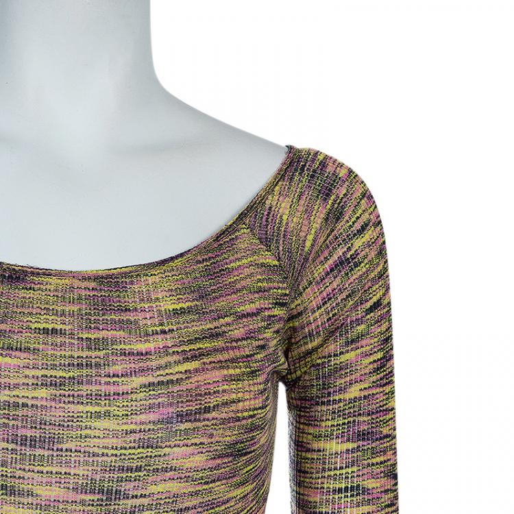 Pre Owned Missoni Multicolor Off-Shoulder Top S