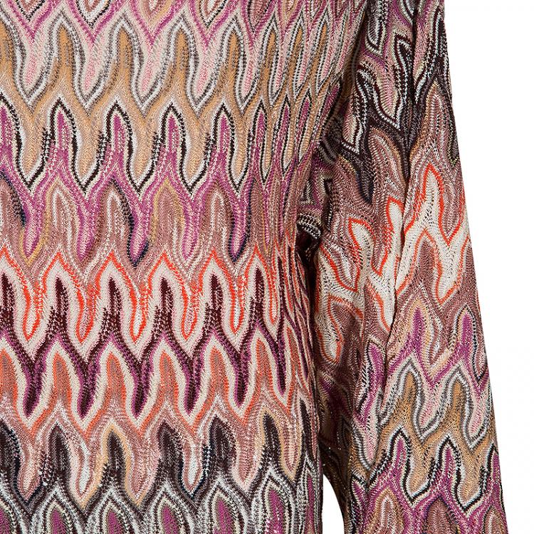 Pre Owned Missoni Multicolor Knit Dress S