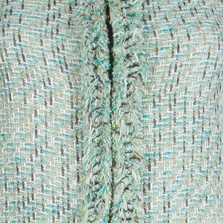 Pre Owned Missoni Green Textured Weave Pant Suit M