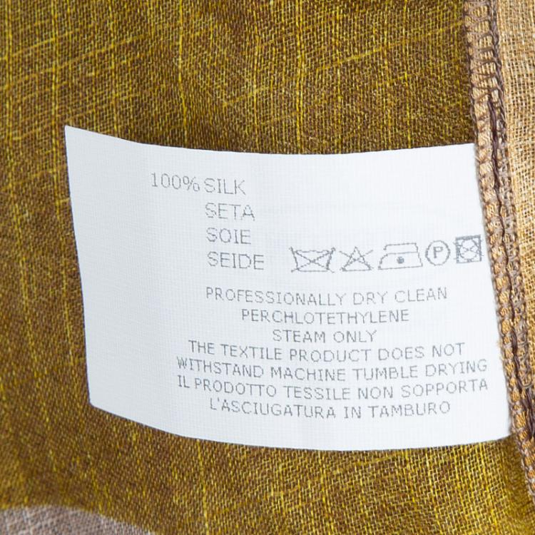Pre Owned Missoni Multicolor Printed Organza Belted Sheer Kimono Top M