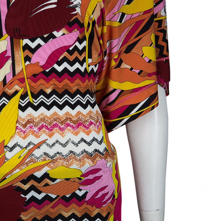 Pre Owned Missoni Multicolor Short Sleeve Top M