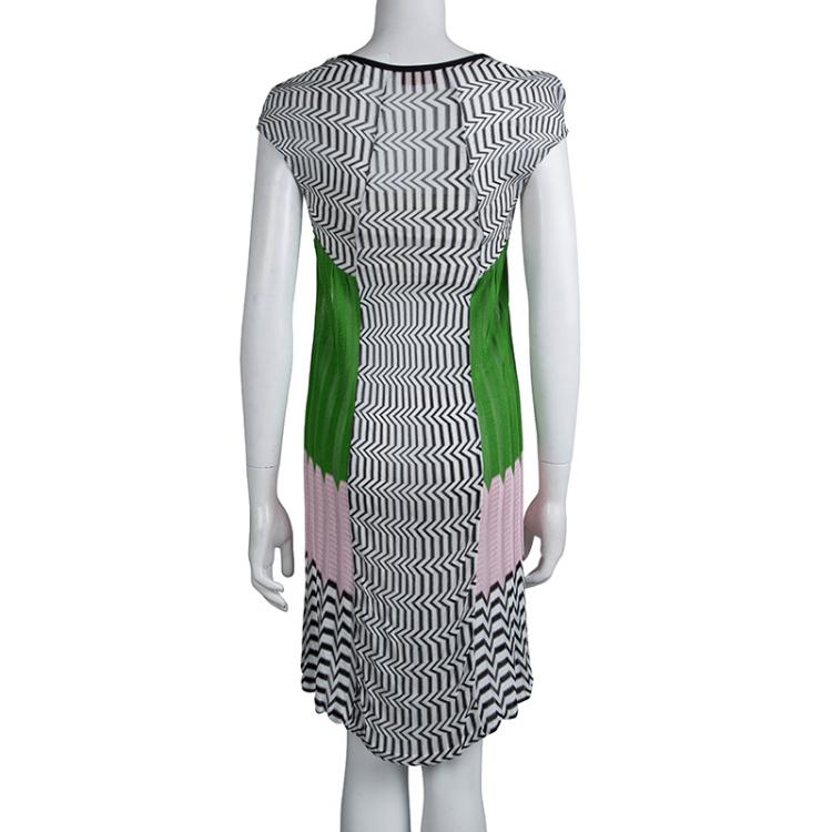 Pre Owned Missoni Mare Multicolor Knitted Panel Dress S
