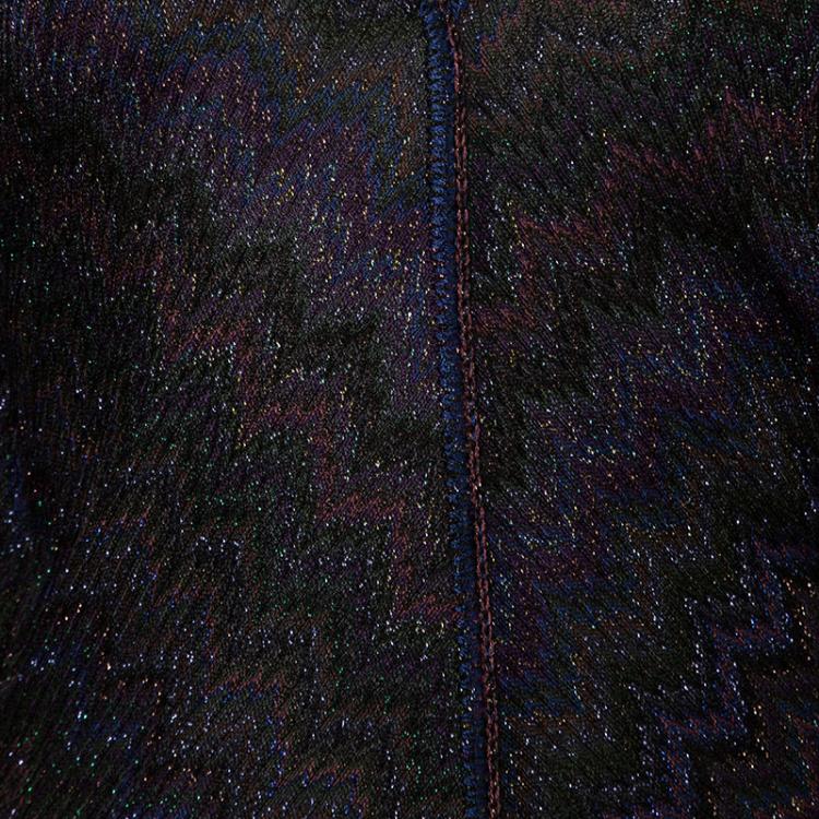 Pre Owned Missoni Mare Multicolor Lurex Knit Kaftan Tunic M