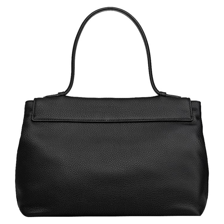 مملوكة مسبقًا Miu Miu Black Vitello Caribu Leather Top Handle Bag
