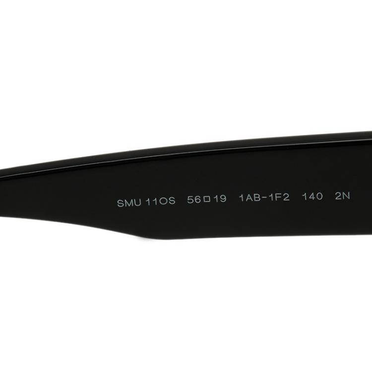 Pre Owned Miu Miu Black Rasoir Half Rim Sunglasses