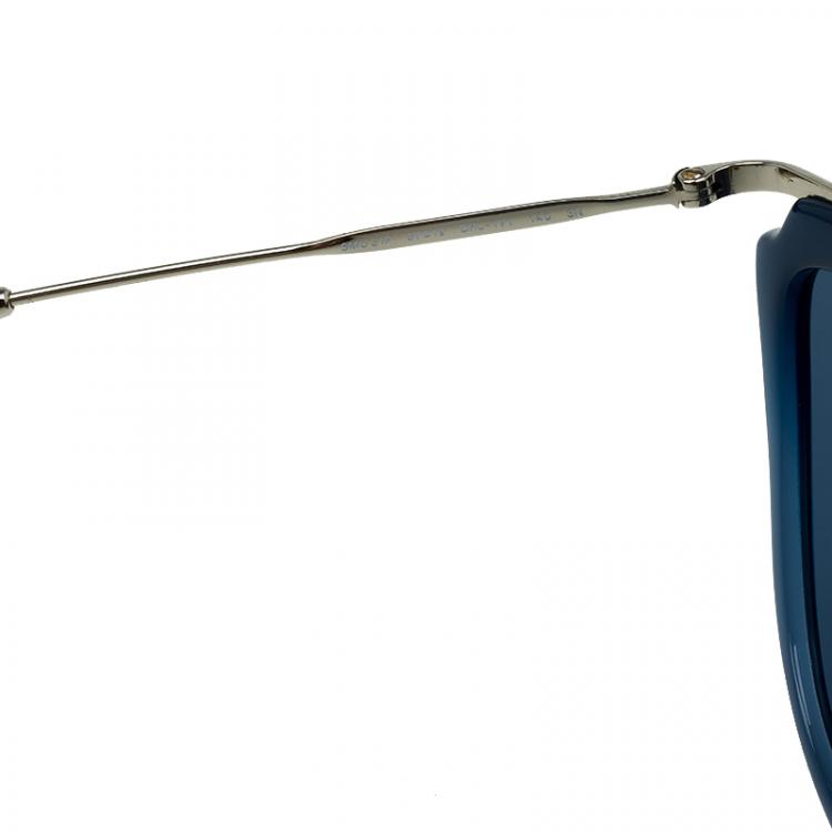 Pre Owned Miu Miu Blue SMU51P Retro Cat Eye Sunglasses