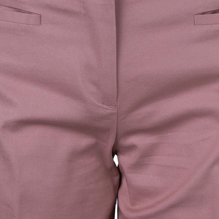 Pre Owned Miu Miu Peach Wide Leg Trousers M