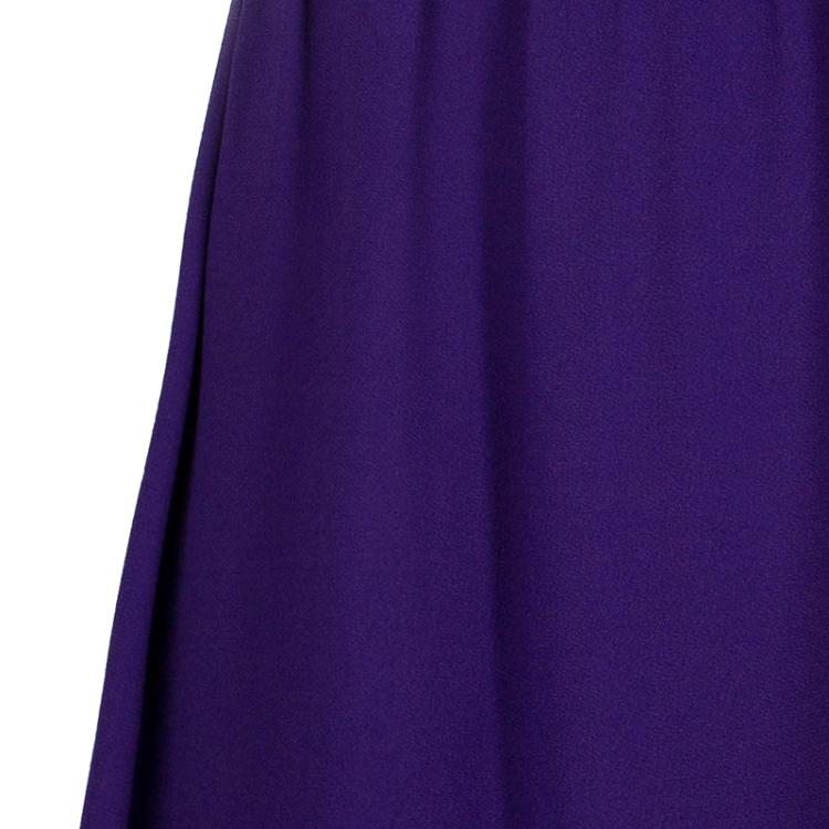 Pre Owned Miu Miu Purple Scalloped Dress M